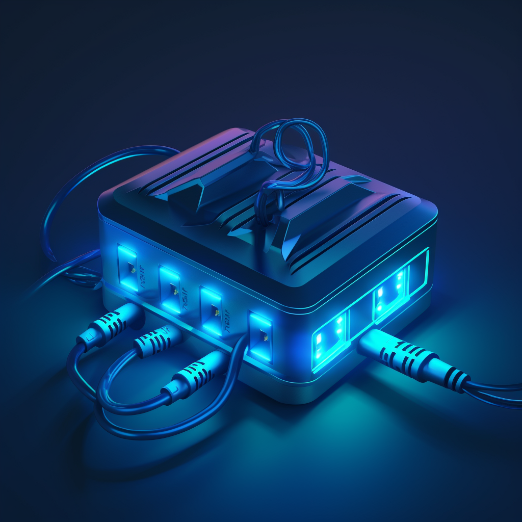 Glowing technology visualization